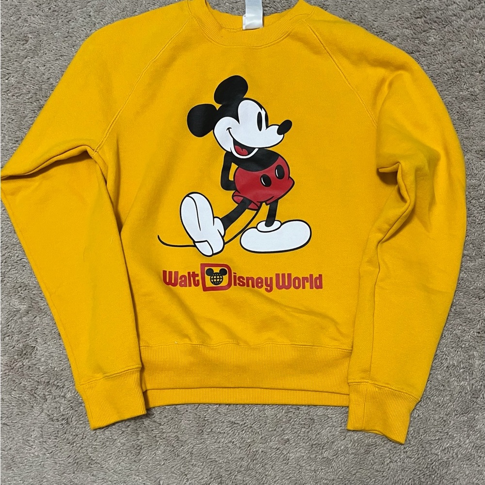 Disney Yellow Mickey Mouse Sweater